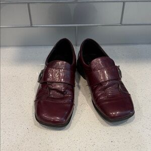 Josef Seibel Men's Burgundy Leather Shoes size 40 EURO